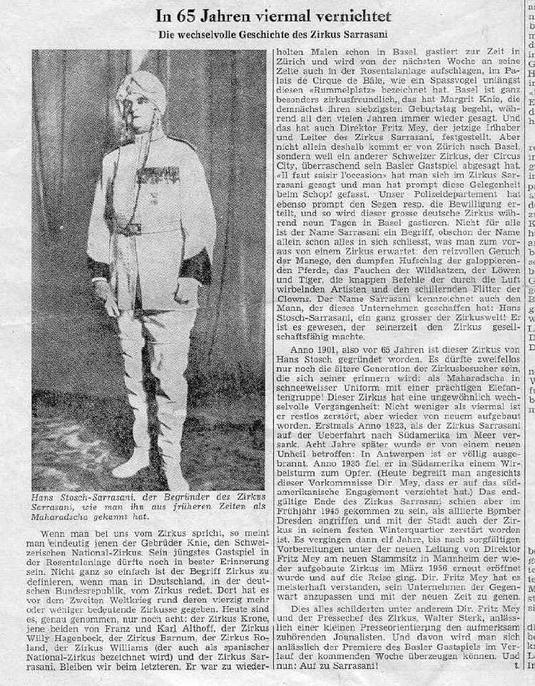 Historischer Presseartikel